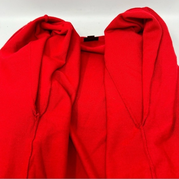 Worthington Red Cardigan Sweater Size 5X Open Front Long Line Grommet Details - Picture 9 of 9